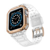 Protect Strap Band opaska z etui do Apple Watch 7 / 6 / 5 / 4 / 3 / 2 / SE (41 / 40 / 38mm) obudowa pancerny pokrowiec na zegarek różowy