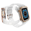 Protect Strap Band opaska z etui do Apple Watch 7 / 6 / 5 / 4 / 3 / 2 / SE (41 / 40 / 38mm) obudowa pancerny pokrowiec na zegarek różowy