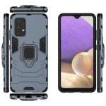 Ring Armor pancerne hybrydowe etui pokrowiec + magnetyczny uchwyt Samsung Galaxy A32 4G niebieski