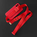 Rope case żelowe etui ze smyczą łańcuszkiem torebka smycz iPhone 13 Pro Max fioletowy