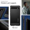 SPIGEN RUGGED ARMOR GOOGLE PIXEL 6A MATTE BLACK