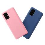 Silicone Case elastyczne silikonowe etui pokrowiec Samsung Galaxy A32 5G różowy