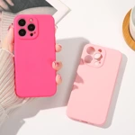 Silicone case etui Samsung Galaxy A14 5G / Galaxy A14 silikonowy pokrowiec różowe