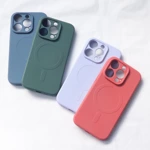 Silikonowe etui z MagSafe Silicone Case do iPhone 15 - kremowe