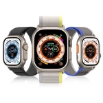 Sportowy pasek na rzepy do Apple Watch Ultra / 9 / 8 / 7 / 6 / SE / 5 / 4 / 3 / 2 / 1 (42, 44, 45, 49 mm) Dux Ducis Strap YJ Version - czarno-szary