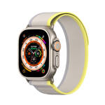 Sportowy pasek na rzepy do Apple Watch Ultra / 9 / 8 / 7 / 6 / SE / 5 / 4 / 3 / 2 / 1 (42, 44, 45, 49 mm) Dux Ducis Strap YJ Version - żółto-beżowy