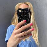 Star Glitter etui pokrowiec do iPhone 13 Pro Max błyszcząca brokatowa obudowa czarny