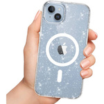 TECH-PROTECT FLEXAIR HYBRID MAGSAFE IPHONE 15 PRO GLITTER CLEAR