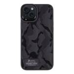 Tactical Camo Troop Cover for Apple iPhone 15 Plus Black