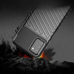 Thunder Case elastyczne pancerne etui pokrowiec Samsung Galaxy A03s czarny