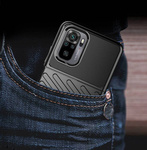 Thunder Case elastyczne pancerne etui pokrowiec Xiaomi Redmi 10 czarny