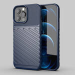 Thunder Case elastyczne pancerne etui pokrowiec iPhone 13 Pro Max niebieski