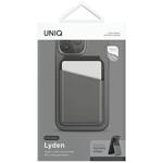 UNIQ Lyden DS magnetyczny portfel RFID i stojak na telefon szaro-czarny/charcoal grey-black