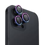 UNIQ Optix Aluminium Camera Lens Protector iPhone 16 Pro 6.3" / 16 Pro Max 6.9" iridescent szkło na obiektyw aparatu z aplikatorem