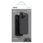 UNIQ etui Lino Hue iPhone 15 Pro 6.1" Magclick Charging szary/charcoal grey