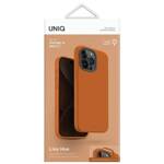 UNIQ etui Lino Hue iPhone 15 Pro Max 6.7" Magclick Charging pomarańczowy/sunset orange