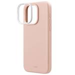 UNIQ etui Lino Hue iPhone 15 Pro Max 6.7" Magclick Charging różowy/blush pink