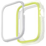 UNIQ etui Moduo Apple Watch Series  4/5/6/7/8/9/SE/SE2 44/45mm limonka-biały/lime-white