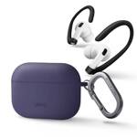 UNIQ etui Nexo AirPods Pro 2 gen + Ear Hooks Silicone (2022/2023) purpurowy/fig purple