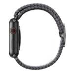 UNIQ pasek Aspen Apple Watch 40/38/41mm Series 1/2/3/4/5/6/7/8/9/SE/SE2 Braided szary/granite grey