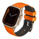 UNIQ pasek Linus Apple Watch Series 1/2/3/4/5/6/7/8/9/SE/SE2/Ultra/Ultra 2 42/44/45/49mm Airosoft Silicone pomarańczowy/volt orange