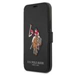 US Polo USFLBKP12SPUGFLBK iPhone 12 mini 5,4" czarny/black book Polo Embroidery Collection