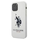 US Polo USHCP12LSLHRWH iPhone 12 Pro Max 6,7" biały/white Silicone Collection