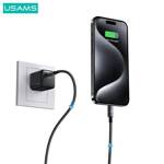 USAMS Kabel USB-C na Lightning 30W 0,25m Fast Charging stalowy/tarnish SJ679USB01 (US-SJ679)