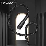 USAMS Kabel pleciony U41 lightning 2m 2A czarny/black SJ394USB01 (US-SJ394) Fast Charge