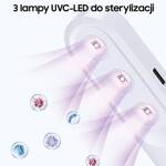 USAMS Lampa dezynfekująca mini UV-C ręczna sterylizator biały/white ZB159XDD01 (US-ZB159)