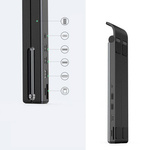 Ugreen X-Kit składana podstawka na laptopa HUB USB Typ C - 2x USB 3.2 Gen 1 / HDMI 4K 30 Hz 3D / czytnik kart SD i microSD czarny (80551)