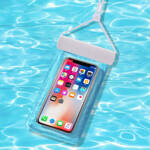Wodoodporne etui na telefon 115 mm x 220 mm torebka na basen plażę białe