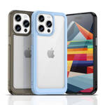 Wzmocnione etui z elastyczną ramką do iPhone 15 Pro Max Outer Space - czerwone