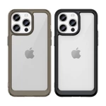 Wzmocnione etui z elastyczną ramką do iPhone 15 Pro Outer Space - przezroczyste