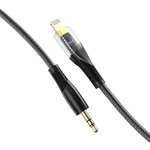 XO Clear kabel audio NB-R241A Lightning - jack 3,5mm 1,0 m czarny