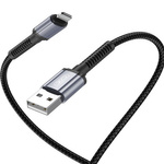 XO kabel NB215 USB - Lightning 1,0 m 2,4A czarny