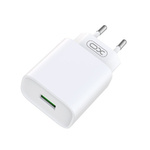 XO ładowarka sieciowa CE02D QC 3.0 18W 1x USB biała + kabel USB-C