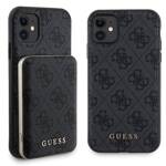 ZESTAW GUESS GUBPM5N614GEMGK IPHONE 11 6.1" HARDCASE + POWERBANK 5000MAH MAGSAFE CZARNY/BLACK 4G METAL LOGO