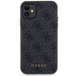 ZESTAW GUESS GUBPM5N614GEMGK IPHONE 11 6.1" HARDCASE + POWERBANK 5000MAH MAGSAFE CZARNY/BLACK 4G METAL LOGO