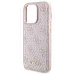 ZESTAW GUESS GUBPM5P14L4GEMGP IPHONE 14 PRO 6.1" HARDCASE + POWERBANK 5000MAH MAGSAFE RÓŻOWY/PINK 4G METAL LOGO