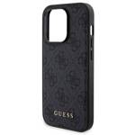 ZESTAW GUESS GUBPM5P15L4GEMGK IPHONE 15 PRO 6.1" HARDCASE + POWERBANK 5000MAH MAGSAFE CZARNY/BLACK 4G METAL LOGO