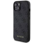 ZESTAW GUESS GUBPM5P15S4GEMGK IPHONE 15 6.1" HARDCASE + POWERBANK 5000MAH MAGSAFE CZARNY/BLACK 4G METAL LOGO