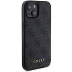 ZESTAW GUESS GUBPM5P15S4GEMGK IPHONE 15 6.1" HARDCASE + POWERBANK 5000MAH MAGSAFE CZARNY/BLACK 4G METAL LOGO